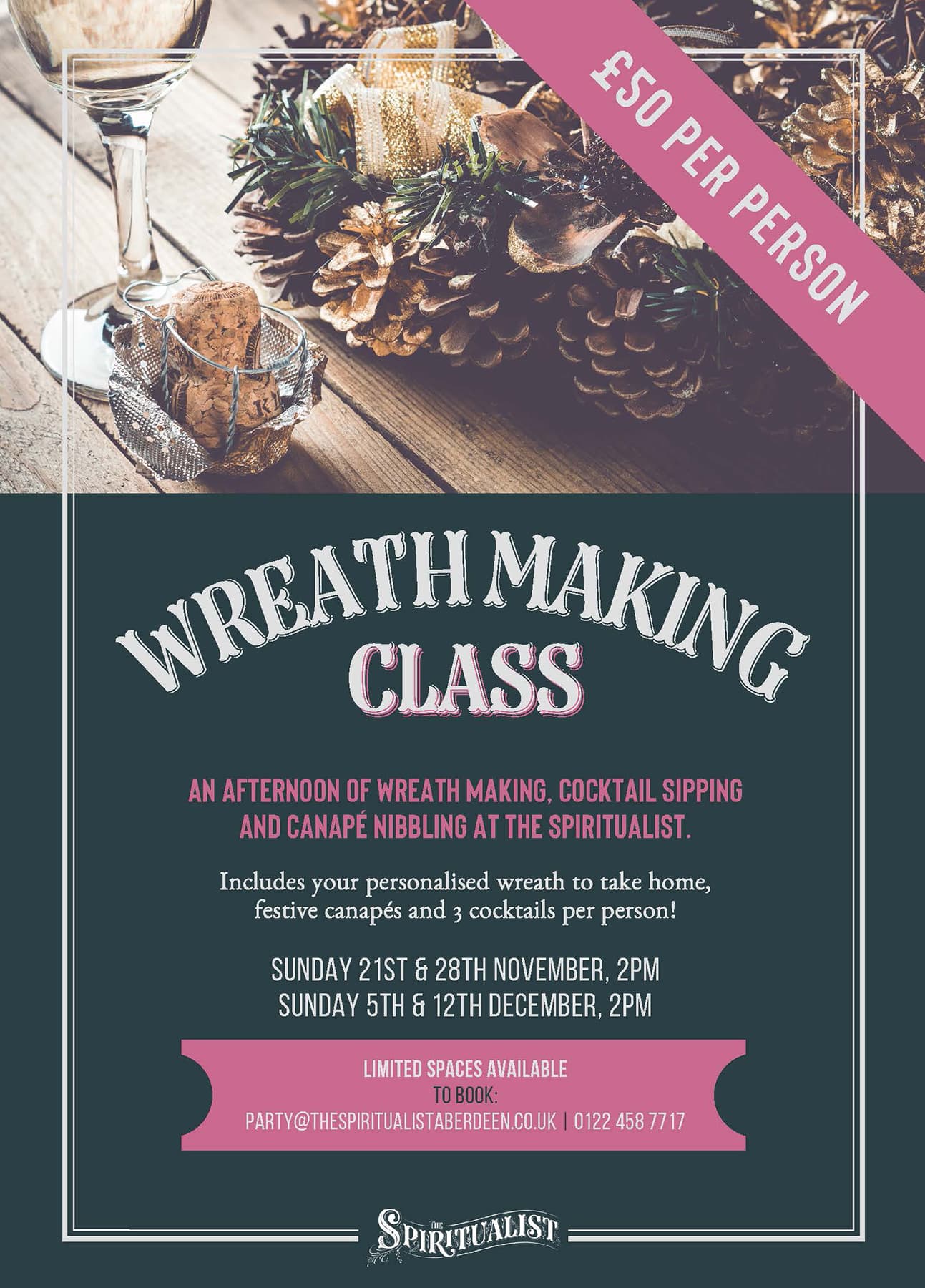 The Spiritualist Aberdeen Wreath Making Class Book Here