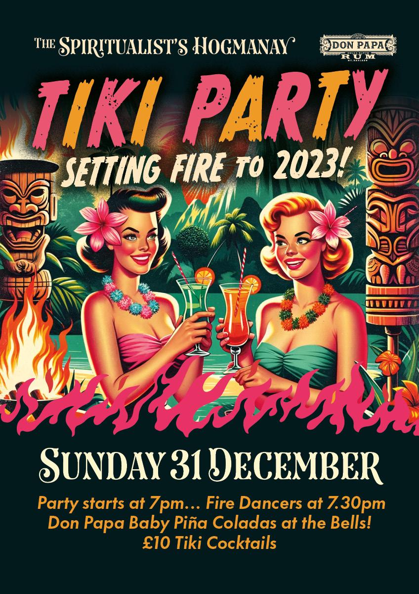 Tiki party hogmanay 2023